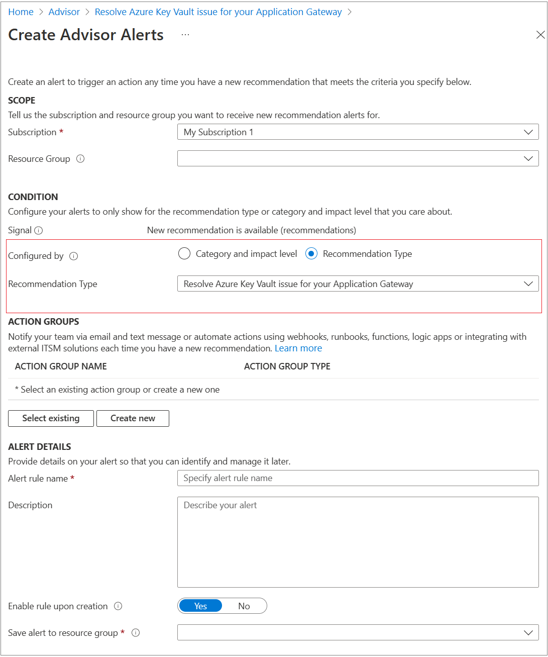 azure advisor